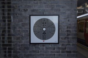 Mark Wallinger's Labyrinth Artwork for the London Underground