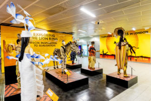 The Lion King wall vinyls at King's Cross Station