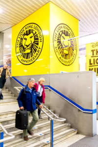 The Lion King large format vinyl graphics at King's Cross Station
