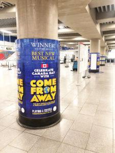 Come from Away column wraps