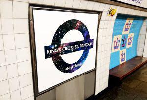 King's Cross St. Pancras - Night Tube roundel #NightTube