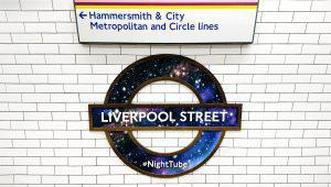 Liverpool Street - Night Tube roundel #NightTube