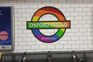 Pride in London Tube Signage - Love Is Love