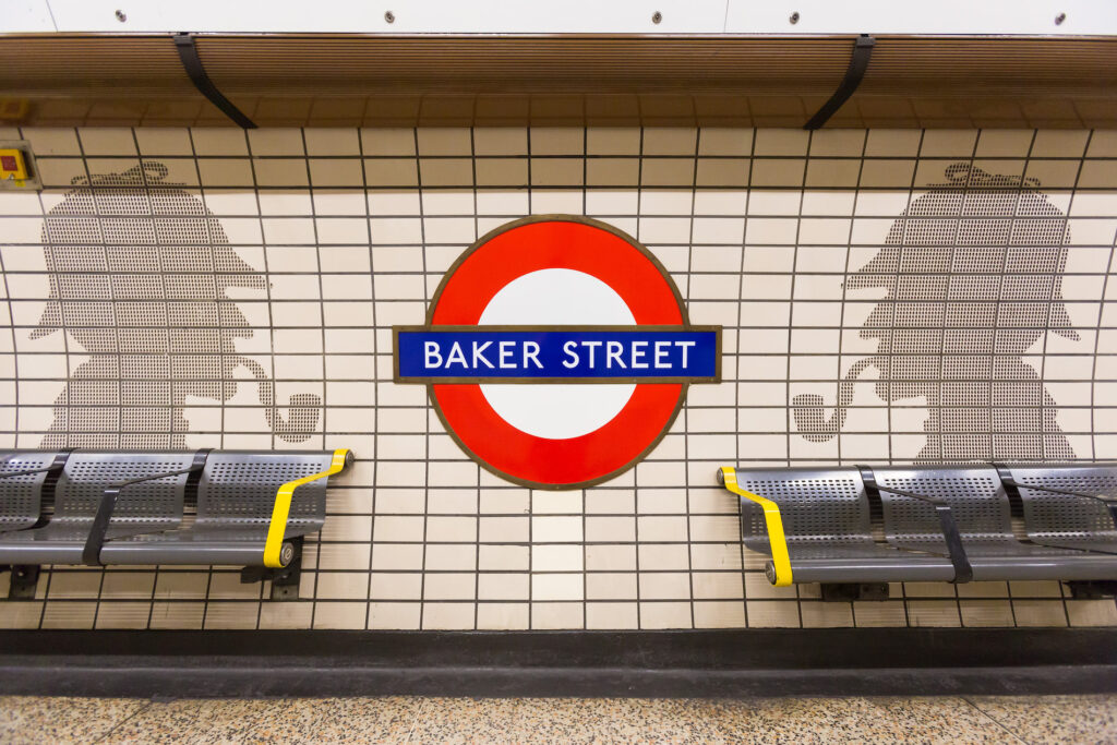 Baker Street Roundel Vitreous Enamel Signs