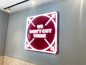 Wendy's Portsmouth - Internal We Don't Cut Corners Sign