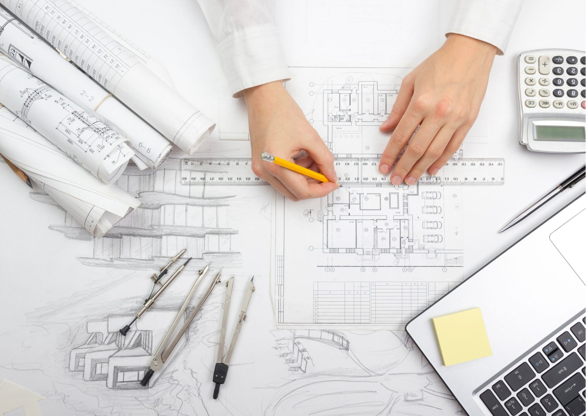 architects creating planning for durable buildings