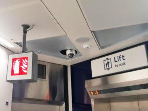 Fire safety and lift signs