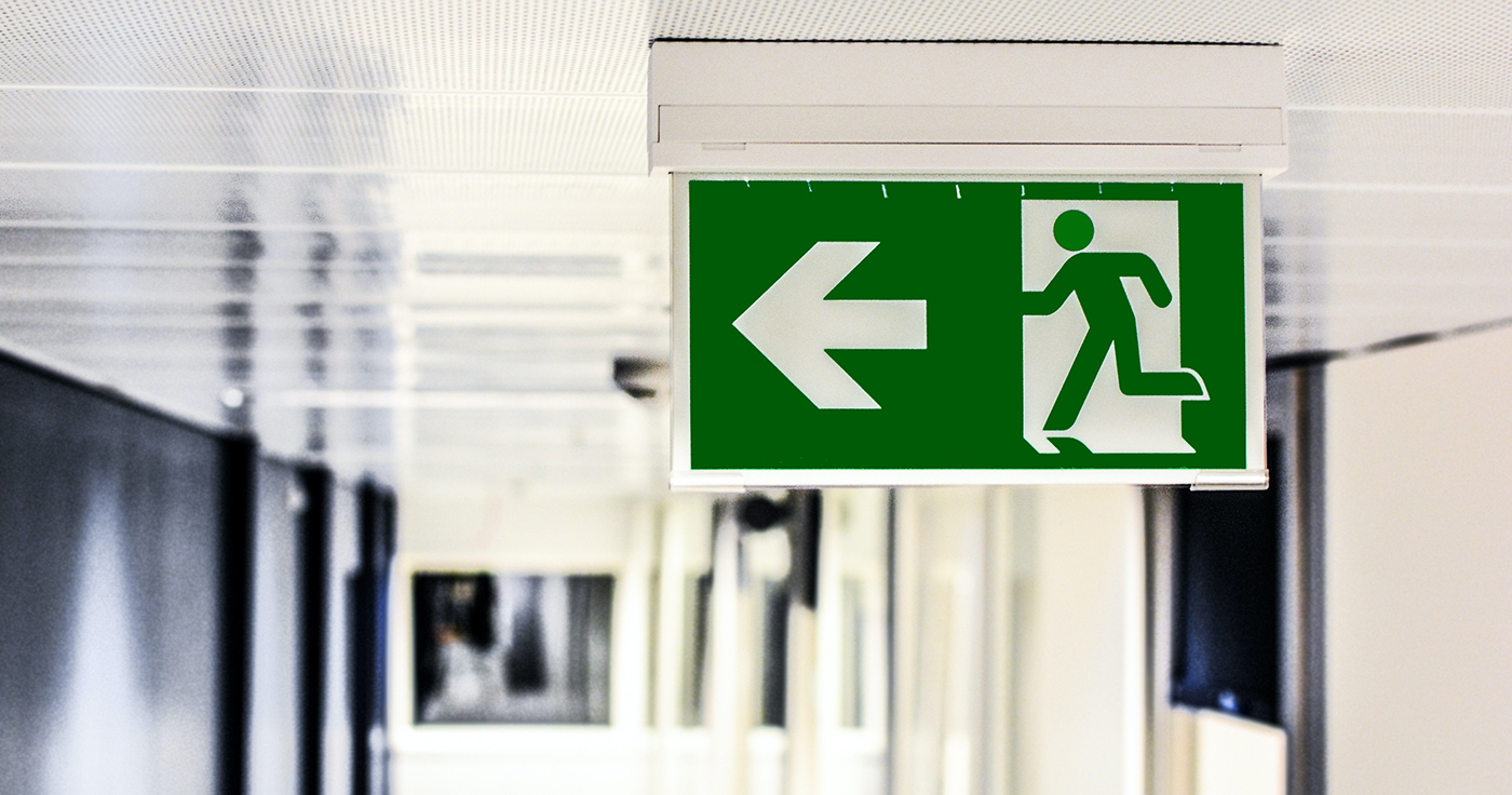 navigation signs emergency exit